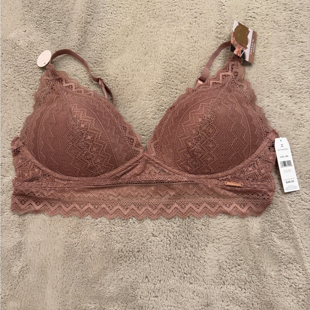 Danskin Lace Bra in Mauve 38C NWT